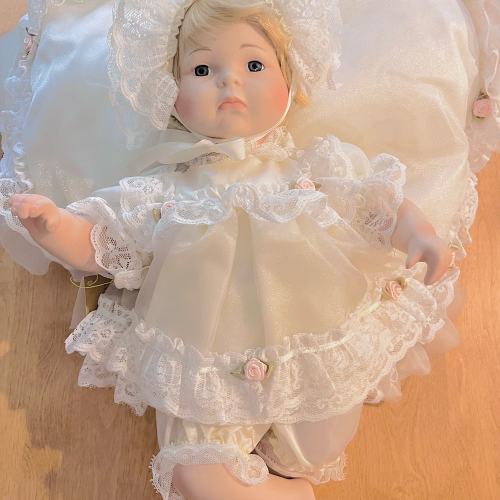 Lillian Porcelain baby doll by Prestige